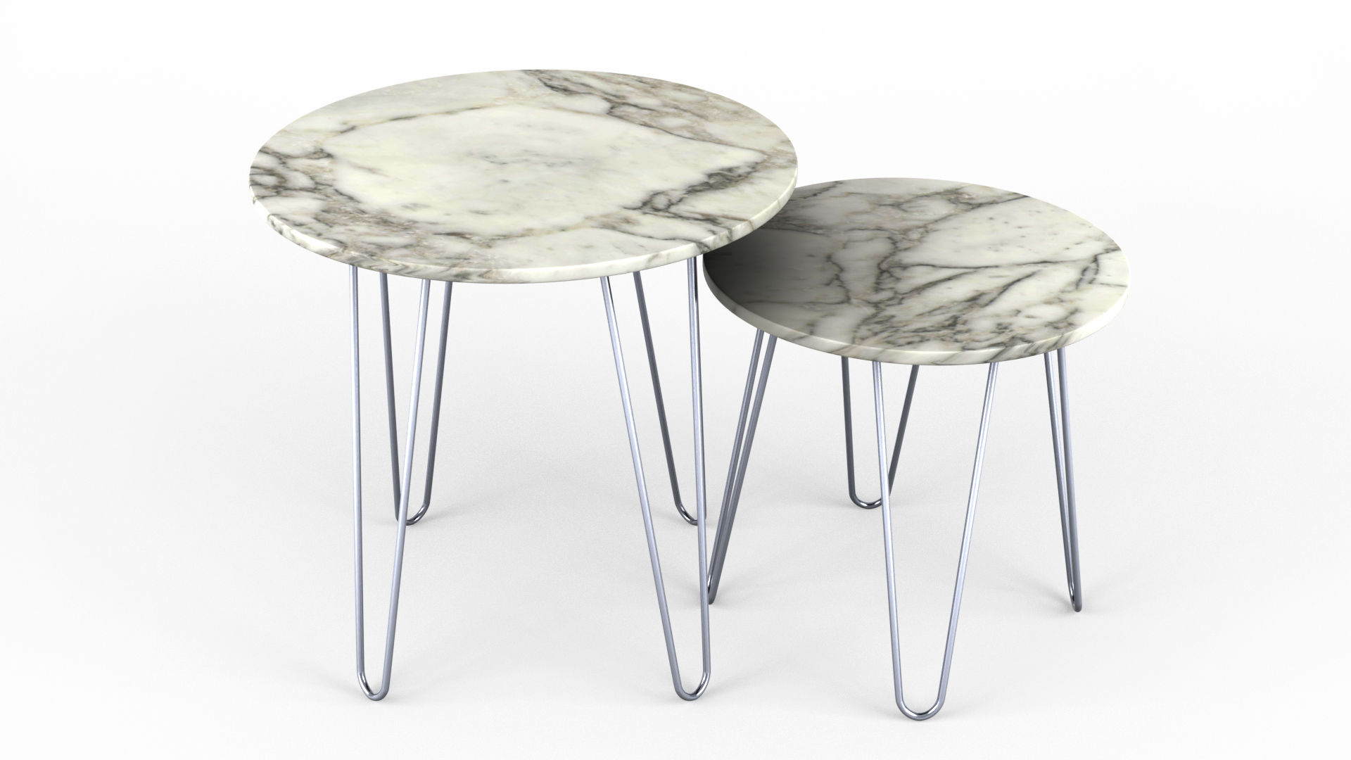 Les mobiliers en marbre : tables gigognes