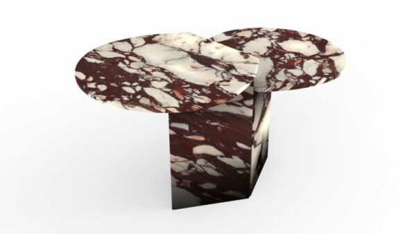 Tables gigognes en marbre calacatta viola