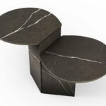 Tables gigognes en marbre pietra grigio