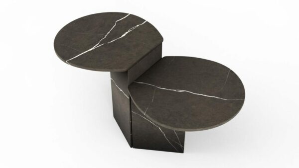 Tables gigognes en marbre pietra grigio