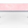 Table basse rétro-éclairée en onyx rose