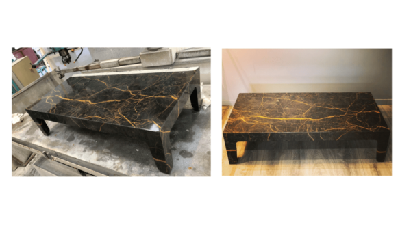 Table basse rectangulaire en marbre Port Laurent