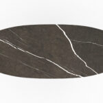 plateau en forme de planche de surf marbre gris
