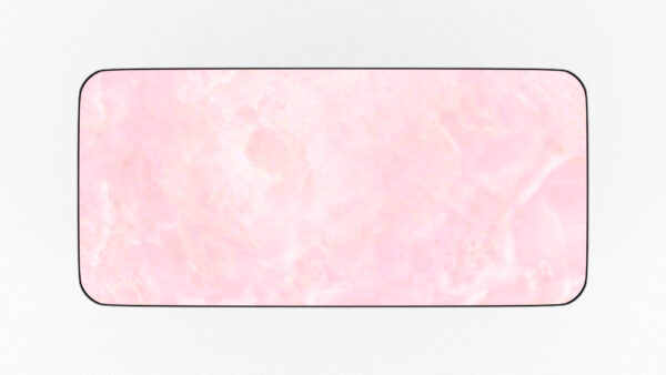 plateau de forme rectangle arrondit onyx rose