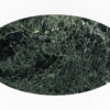 plateau de forme ovale marbre vert