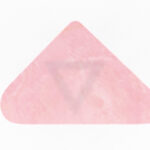 plateau triangle arrondit onyx rose