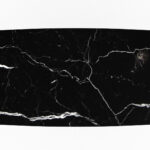 plateau forme biscuit marbre noir