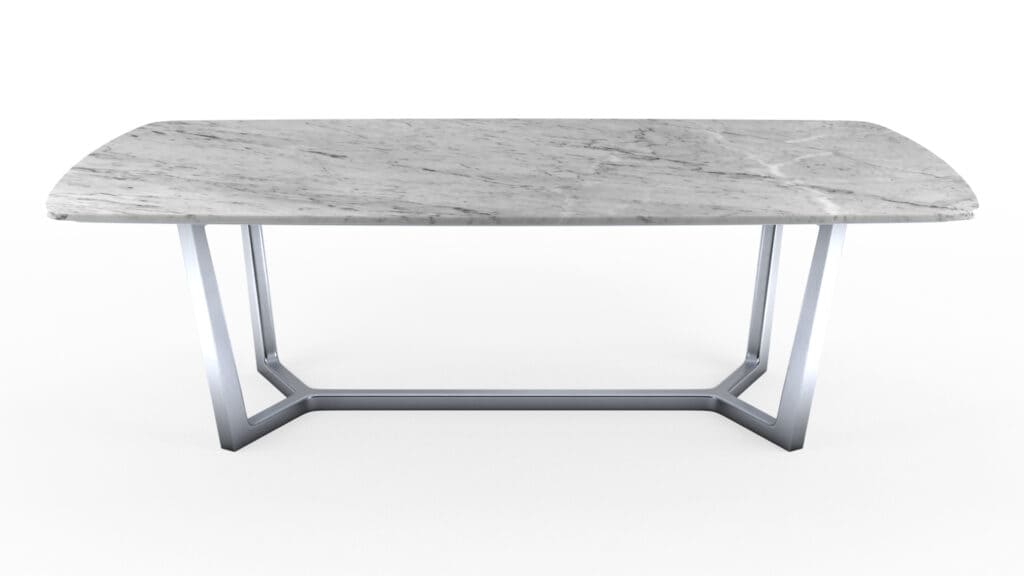 Comment choisir les dimensions de sa table à manger : table à manger en marbre blanc