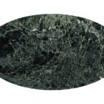 plateau ovale marbre vert